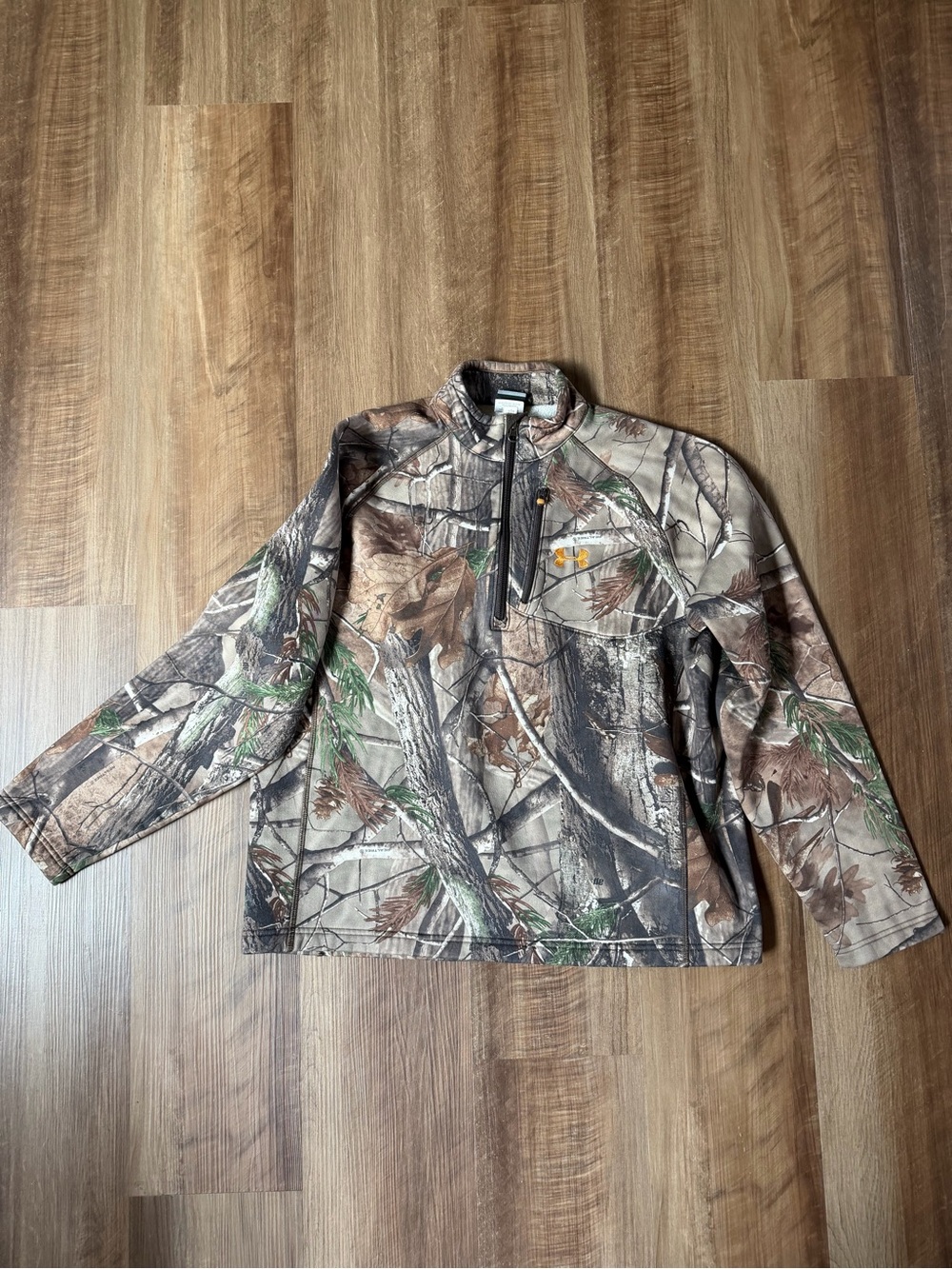 Under Armour Mens Realtree Camo Pullover Q-Zip